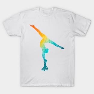 An acrobat doing a split arch T-Shirt